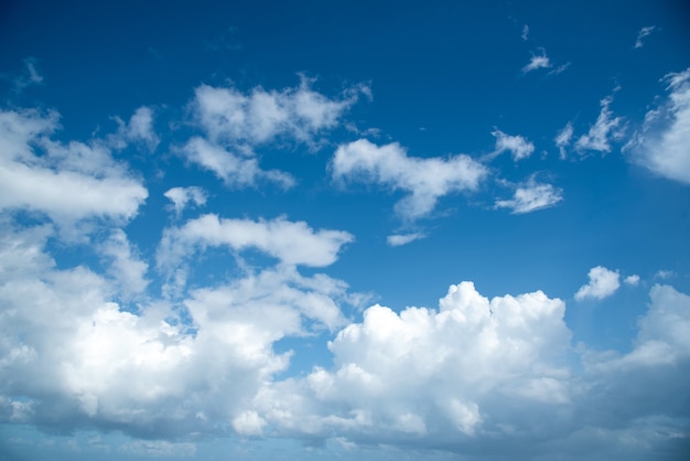 Beautiful blue sky with cloud background