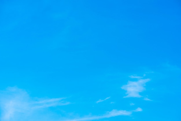 Beautiful blue sky with cloud formation background