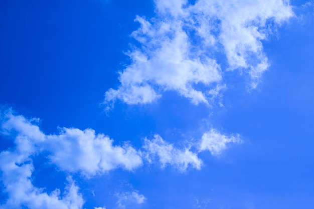 Beautiful blue sky with clouds