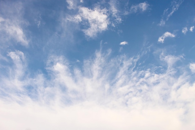 Beautiful blue sky with clouds