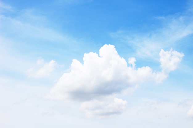 beautiful blue sky with white clouds