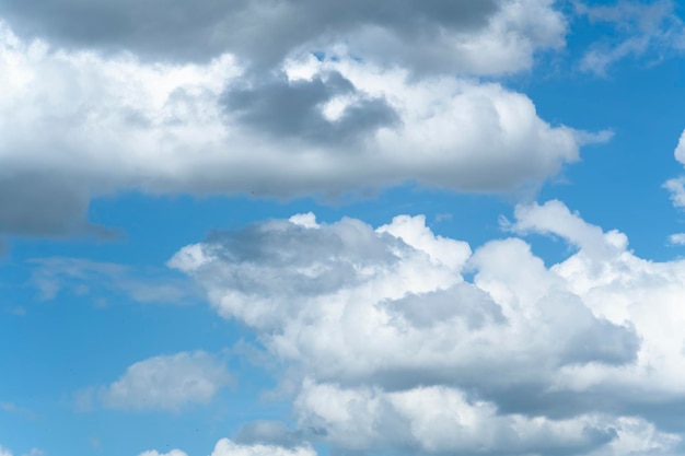 Beautiful blue sky with white clouds