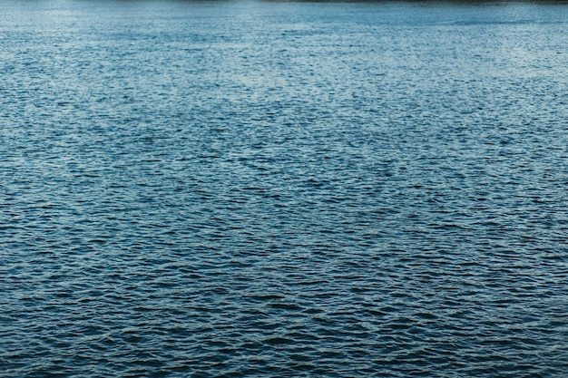 Beautiful blue water texture in summer. River, ocean, sea