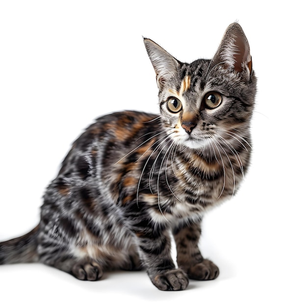 Beautiful bobcat isolated on transparent background