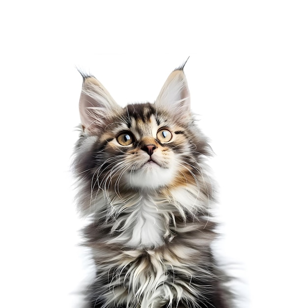 Beautiful bobcat isolated on transparent background