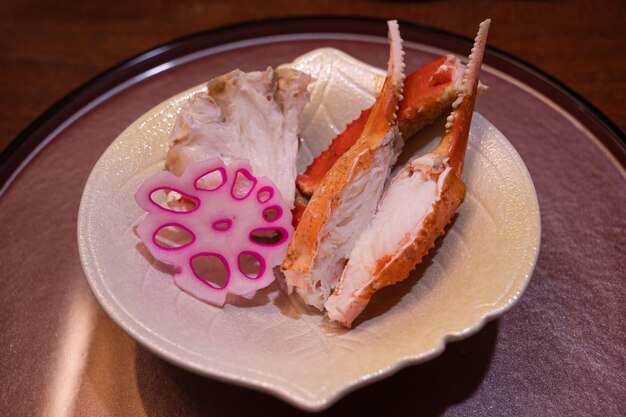 Beautiful boiled crab