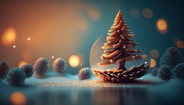 Photo beautiful bokeh christmas background