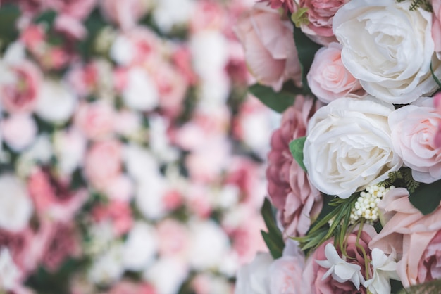 beautiful bouquet flower with copy space for background