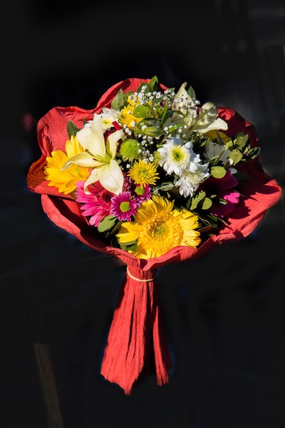 Beautiful bouquet of flowers of various types