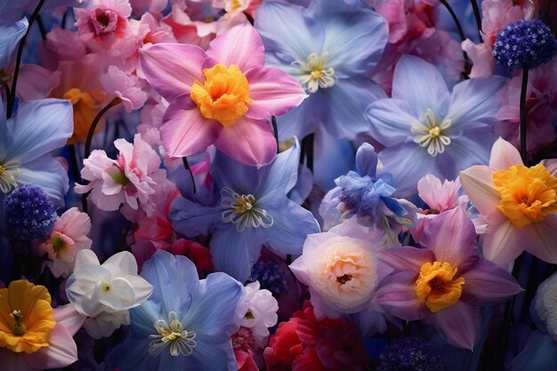 写真 美しいナチスとヒヤシンツの花束