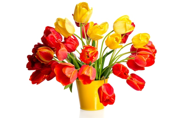 Beautiful bouquet of tulips