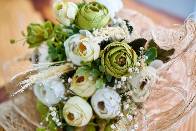 Beautiful bridal floral bouquet