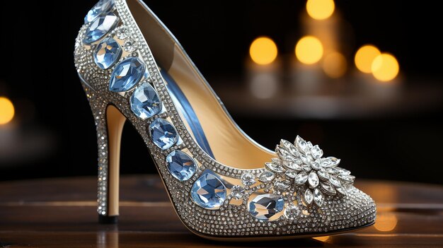 Photo beautiful bridal shoes photo