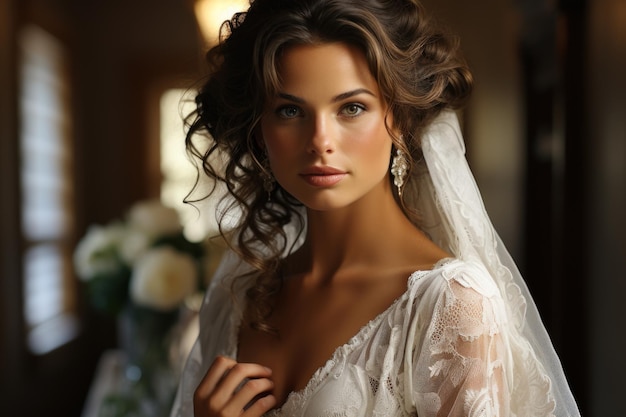 beautiful bride portrait