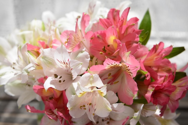 Beautiful bright bouquet close up