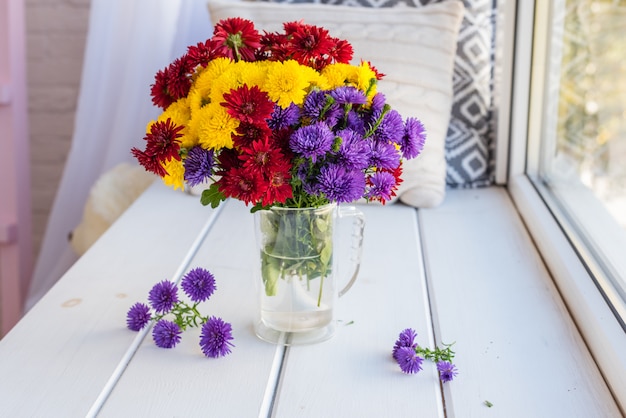 Photo beautiful bright colorful bouquet