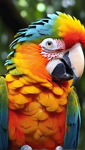 Beautiful bright macaws parrots photos