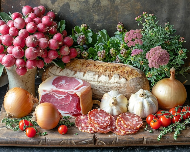 Beautiful bright still life with vegetables