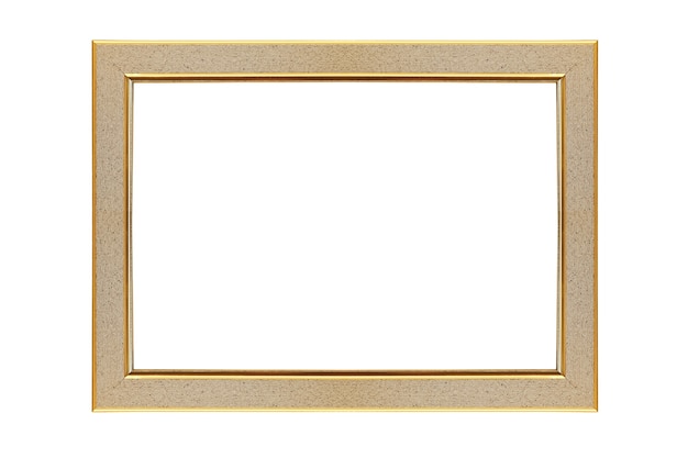 Beautiful brown frame isolated on white