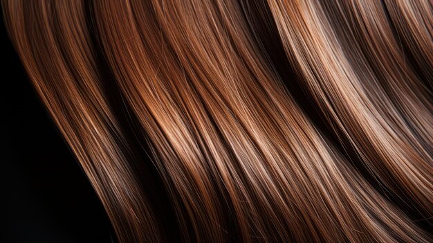 Фото Красивые коричнево-золотые здоровые волосы