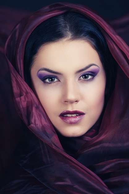 Beautiful Brunette Woman Portrait