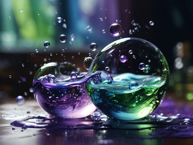 Anime, Original, Bubble, Reflection, HD wallpaper