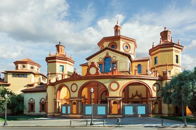 Beautiful building of the Lliure theater in Barcelona