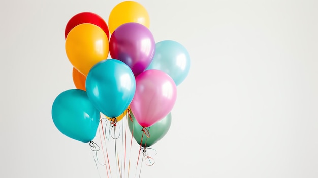 A beautiful bunch of colorful balloons The perfect way to add a festive touch to any occasion