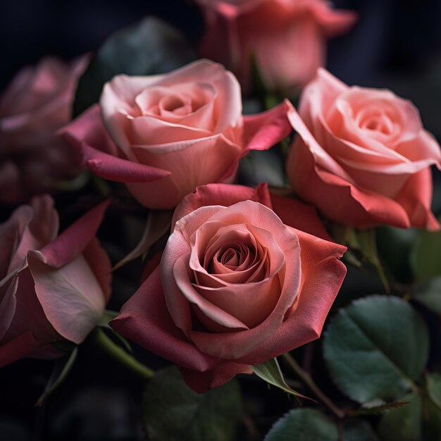 beautiful bunch of flowers background