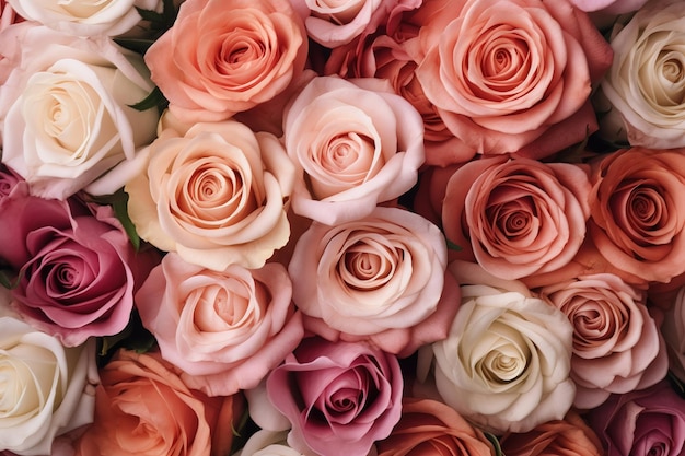 beautiful bunch of flowers background