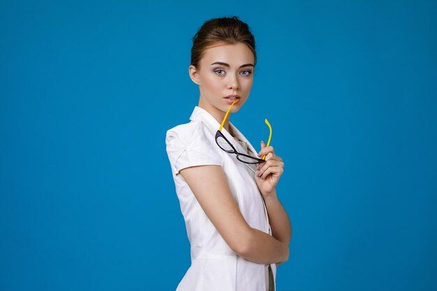 Beautiful business woman with crossed arms