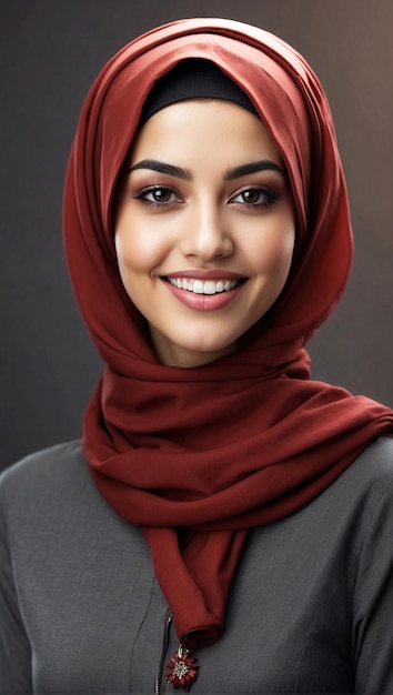 beautiful business woman with hijab