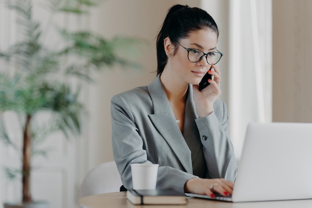 Beautiful businesswoman at the workplace