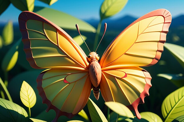 사진 아름다운 나비들이 날아다니며 꽃, 야생동물, 자연 풍경, 나비 벽지 배경