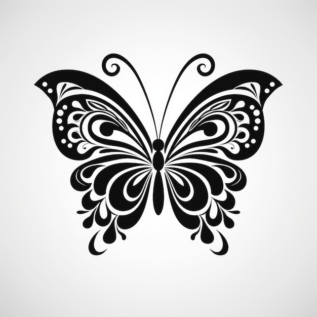 Photo a beautiful butterfly illustration design