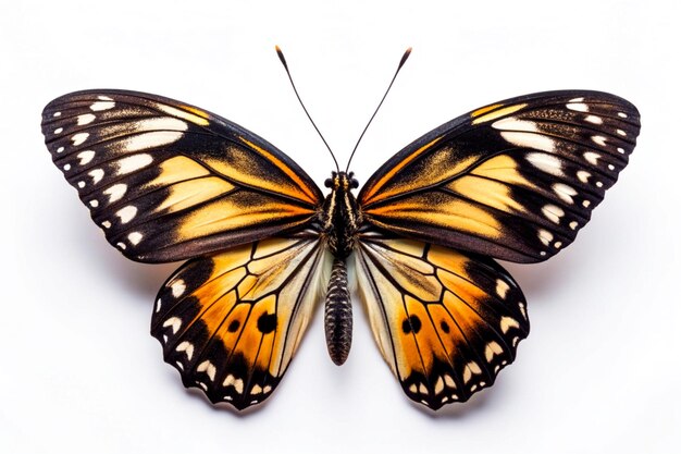 beautiful butterfly isolated on white