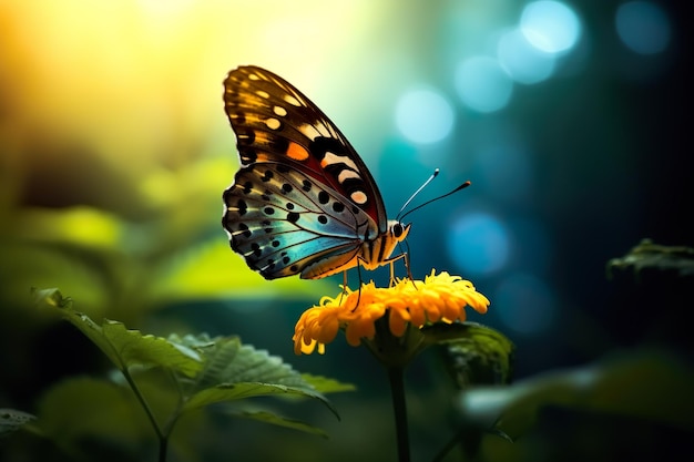 Beautiful butterfly in natur