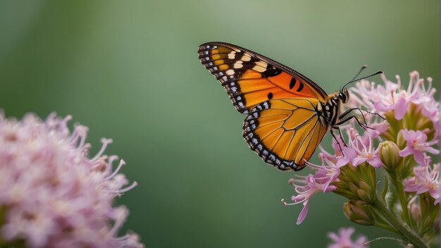 Beautiful butterfly on a vibrant yellow flower