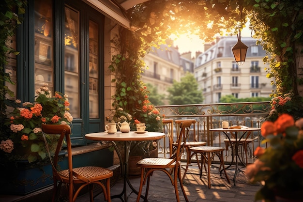 A beautiful cafe in Europe