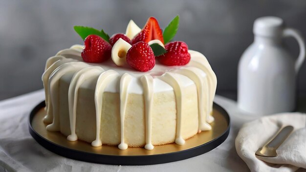아름다운 케이크 좋은 색상 이미지 사진 사진 Ai 생성 예술