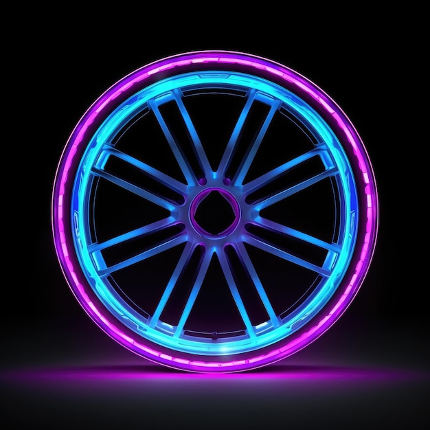 Foto bel concetto di progettazione del cerchio dell'auto