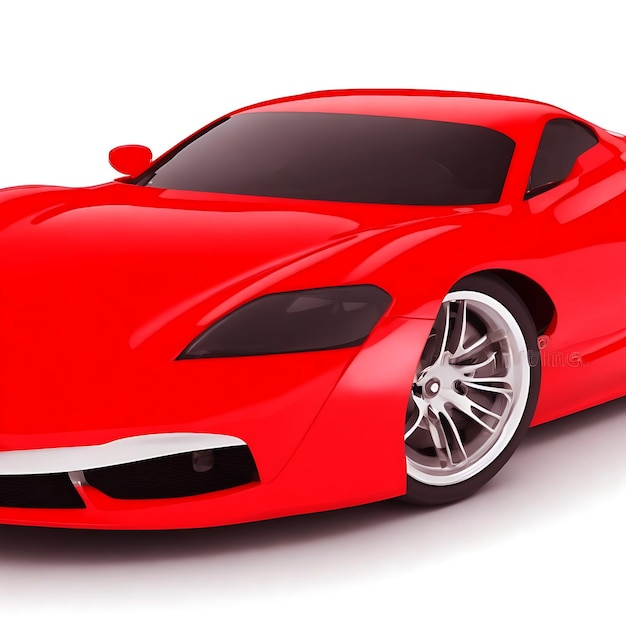 Photo beautiful car on white background car wallpaper generative ai