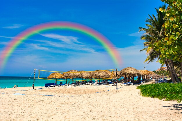 Beautiful caribbean sea in cuba