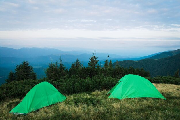 Beautiful carpathian mountains road hills forest ukrainene