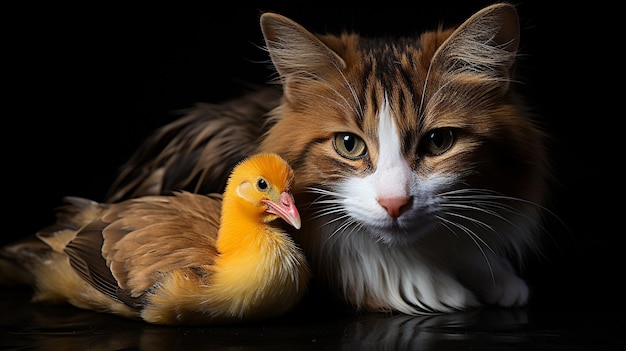 Фото Красивая кошка hd 8k обои стоковое фотографическое изображение