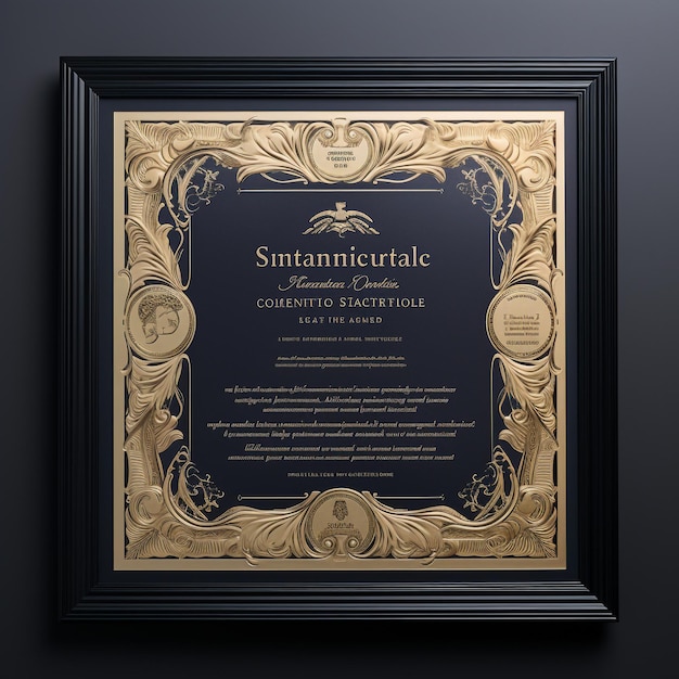 Photo the beautiful certificate design