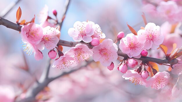 beautiful cherry blossom on Summer time