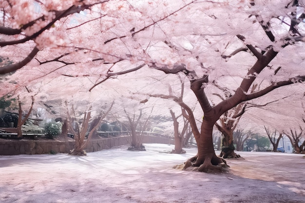 Beautiful cherry blossoms in Japan