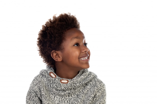 Beautiful child with wool jersey 