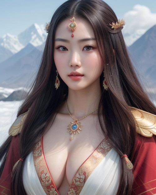 beautiful chinese girl potrait wuxia girl